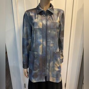 Insight Women's Faux Leather Jacket, Liquid Desert Night